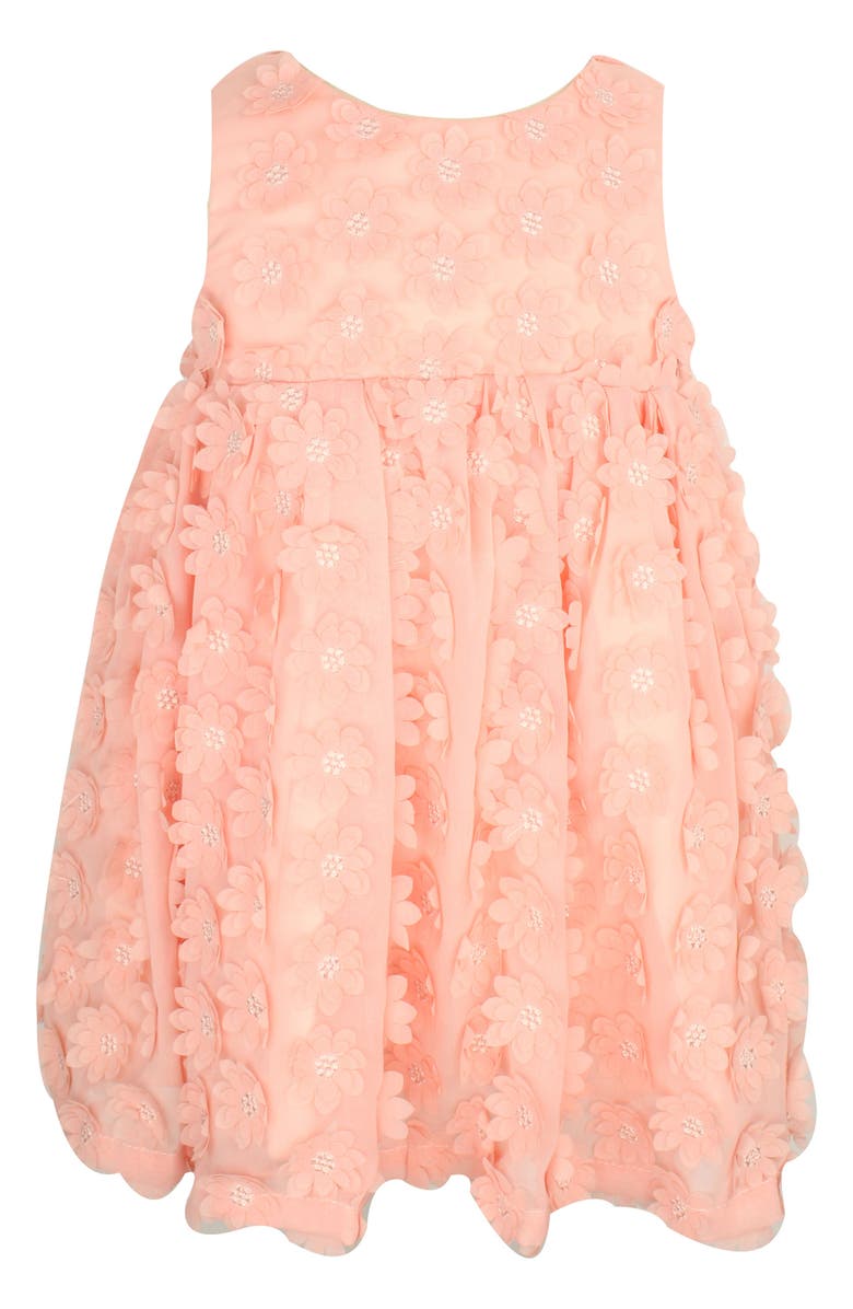 Popatu Flower Appliqué Dress, Main, color, 