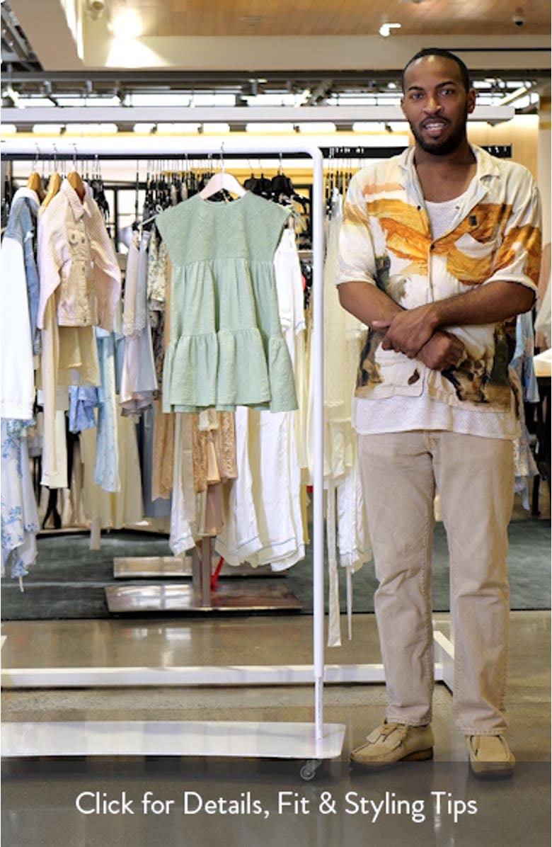 Kids' French Lace Tiered Stretch Cotton Party Dress, sales video thumbnail