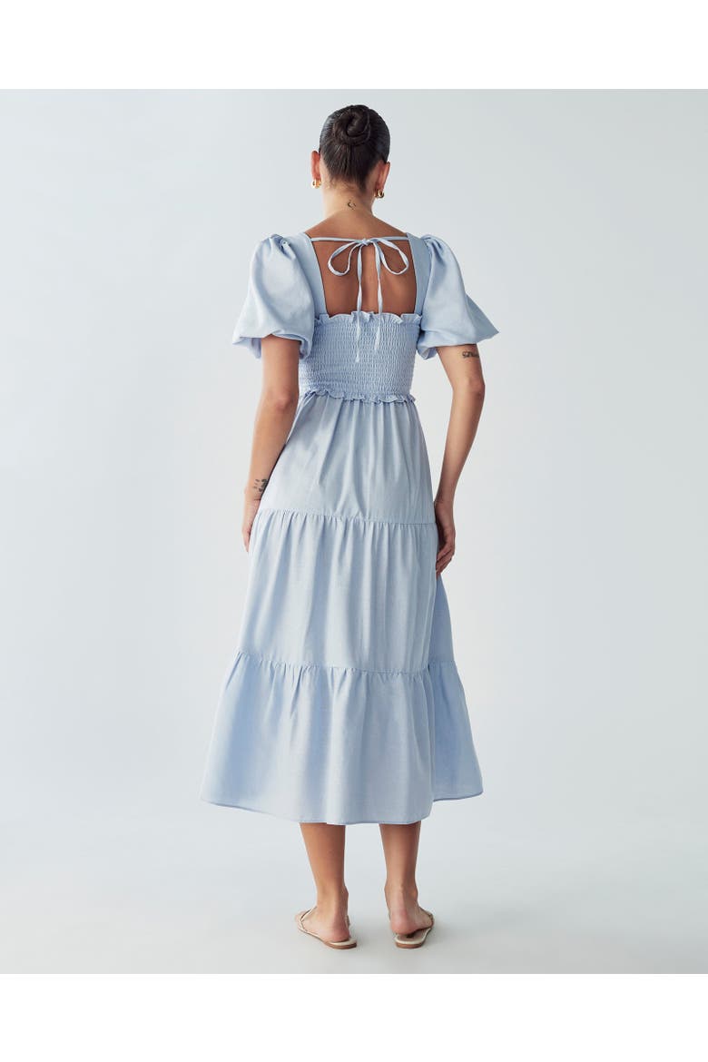 Suzi Midi Dress, Alternate, color, Sky Blue