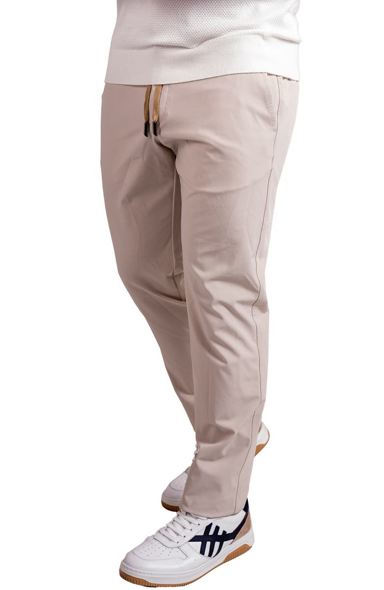 Maceoo Resistancesolid Brown Drawstring Pants, Alternate, color, Brown