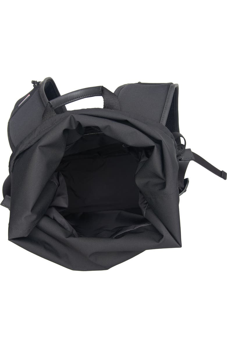 Moncler Canvas Backpack, Alternate, color, Black