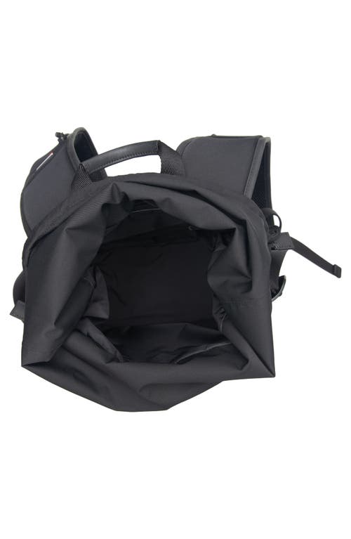 Moncler Canvas Backpack In Black