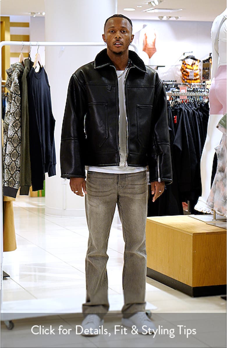 Faux Shearling Faux Leather Jacket, sales video thumbnail