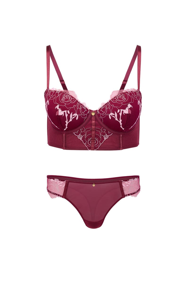 Adore Me Rosita Contour Demi Bra, Alternate, color, Dark Purple