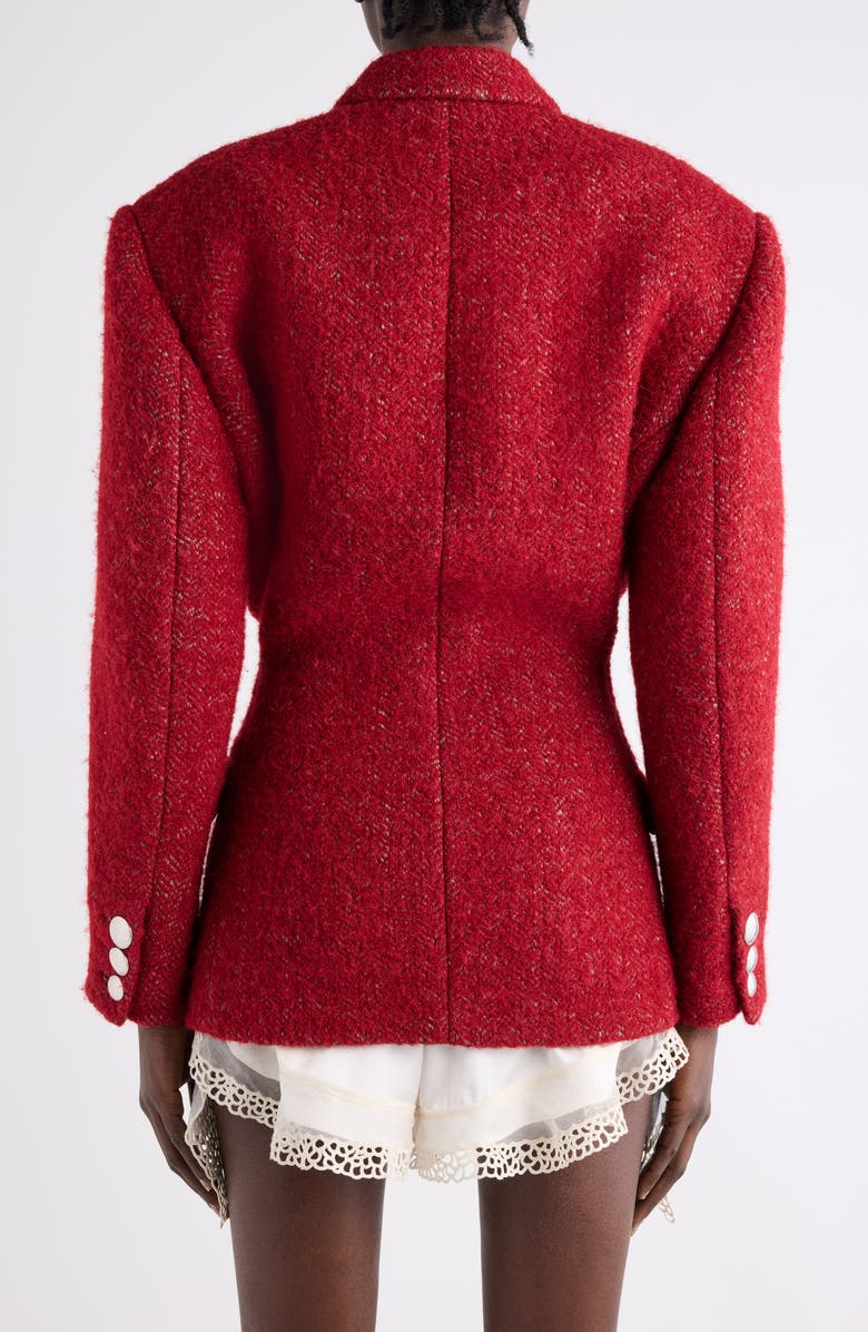 Isabel Marant Gallie One-Button Blazer, Alternate, color, Deep Red