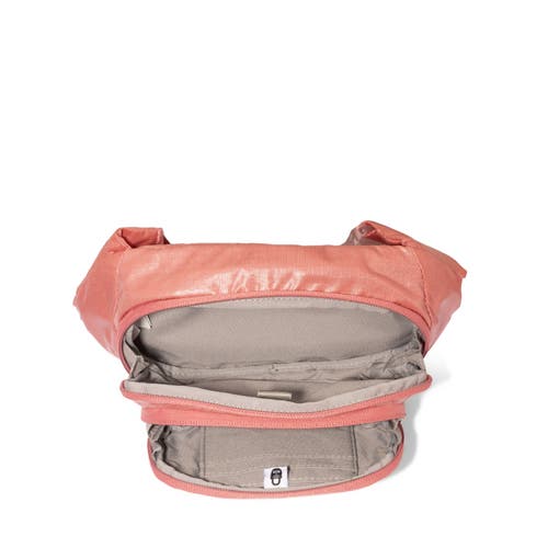 Baggallini On The Go Belt Bag Waist Pack In Terracotta Gloss Ripstop