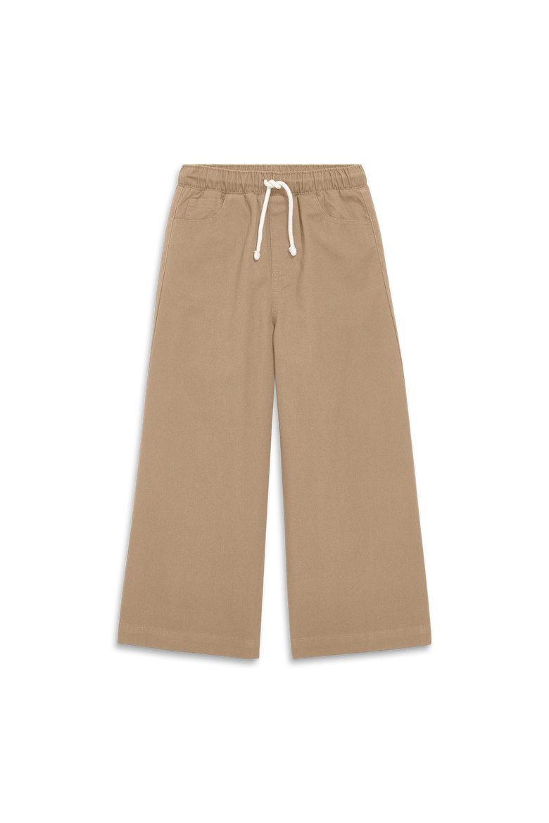 Kids Cotton Drawstring Baggy Pant, Main, color, Khaki