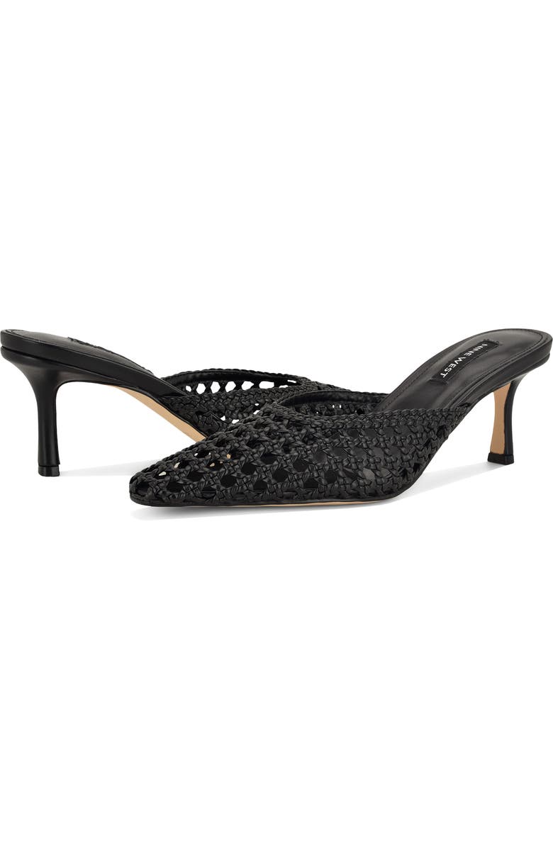 Nine West Camenlaw Woven Mule, Alternate, color, Black