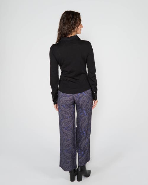 Lords Of Harlech Scarlet Merino Shirt In Black