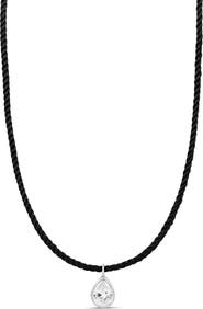 SHYMI Cubic Zirconia Teardrop Pendant Necklace