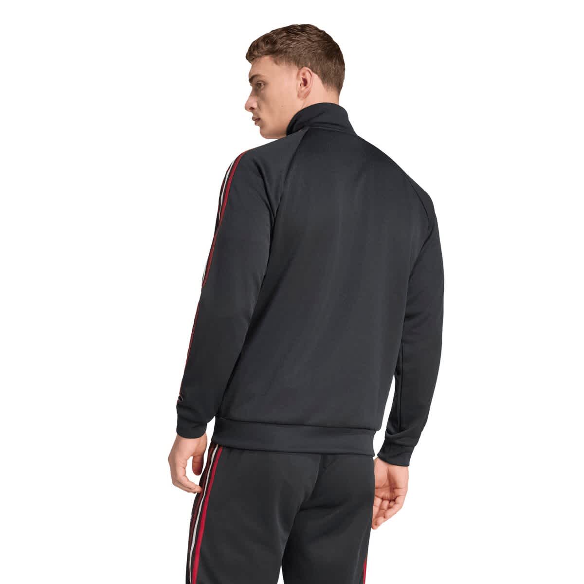 Men's adidas Originals  Black Manchester United Culturewear Full-Zip Track Jacket - image 2