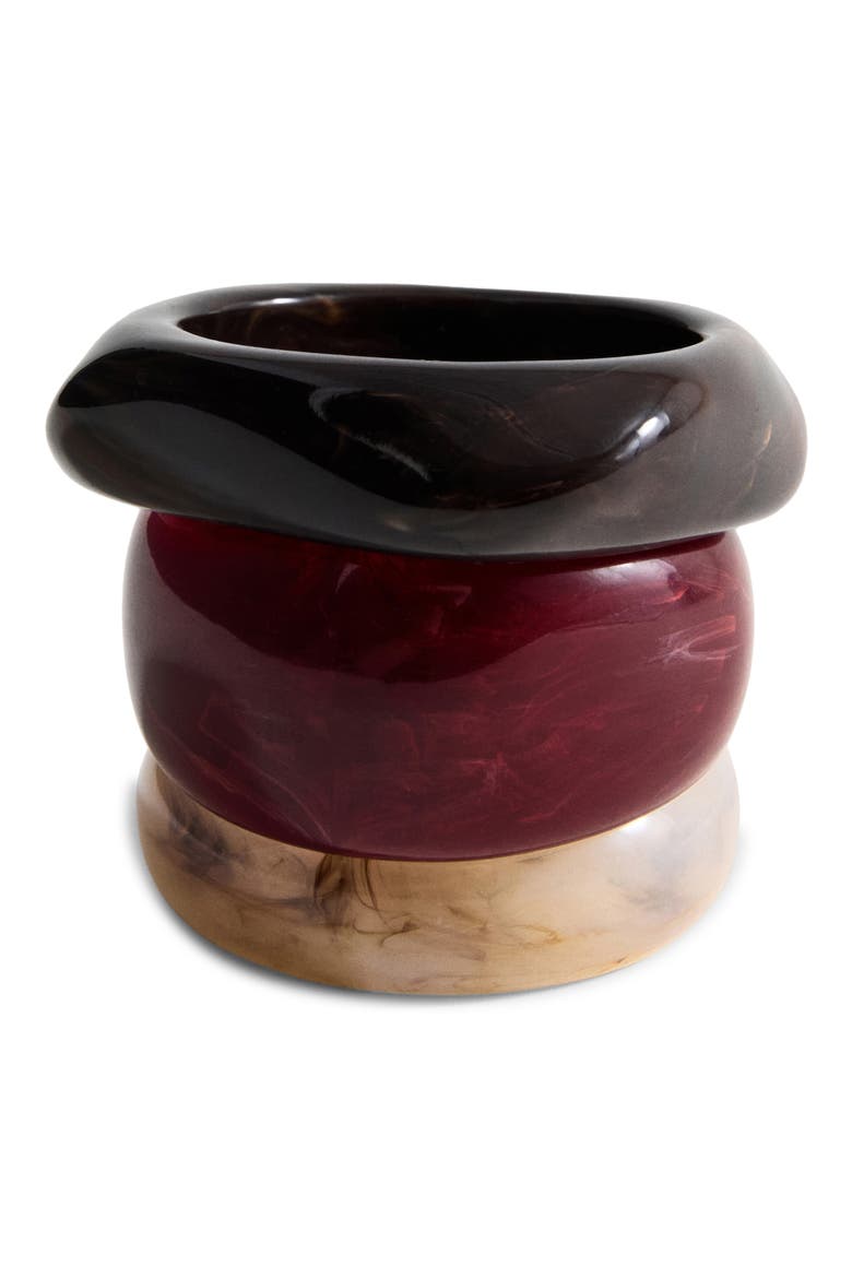 Set of 3 Assorted Bangles, Main, color, RED