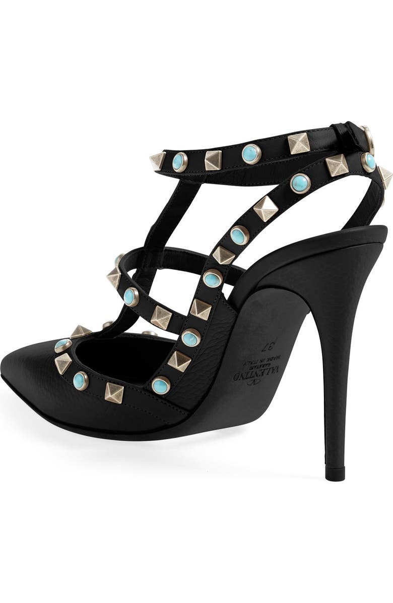 Valentino Garavani Valentino 'Rockstud' T-Strap Pump, Alternate, color,