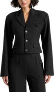 Manière De Voir Prisca Tailored Cropped Blazer
