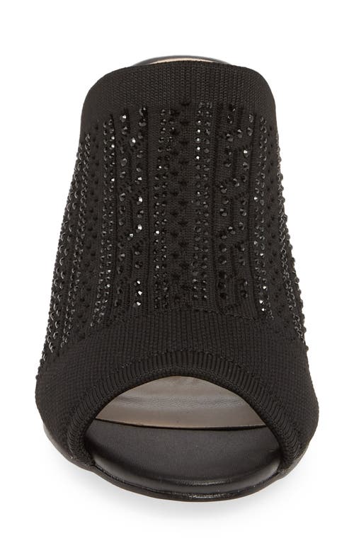 Lauren Lorraine Martha Wedge Slide Sandal In Black