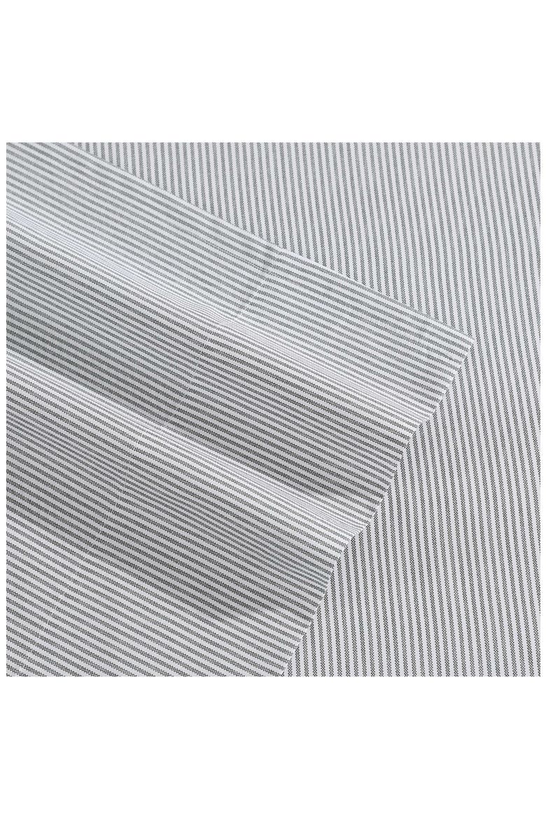 Ithaca Stripe Cotton Percale Sheet Set, Alternate, color, WHITE/ DARK GREEN
