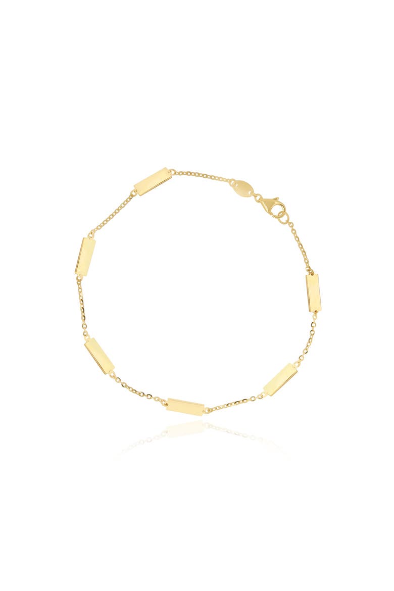 Gold Bar Chain Bracelet, Main, color, Gold