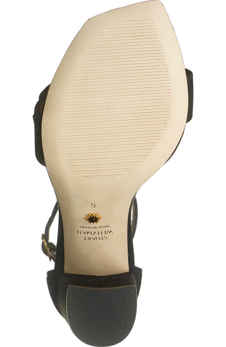 Stuart Weitzman Amelina Suede Block Heel Sandal, Alternate, color,