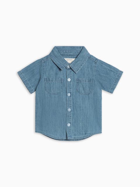 Organic Graham Chambray Button Down Shirt