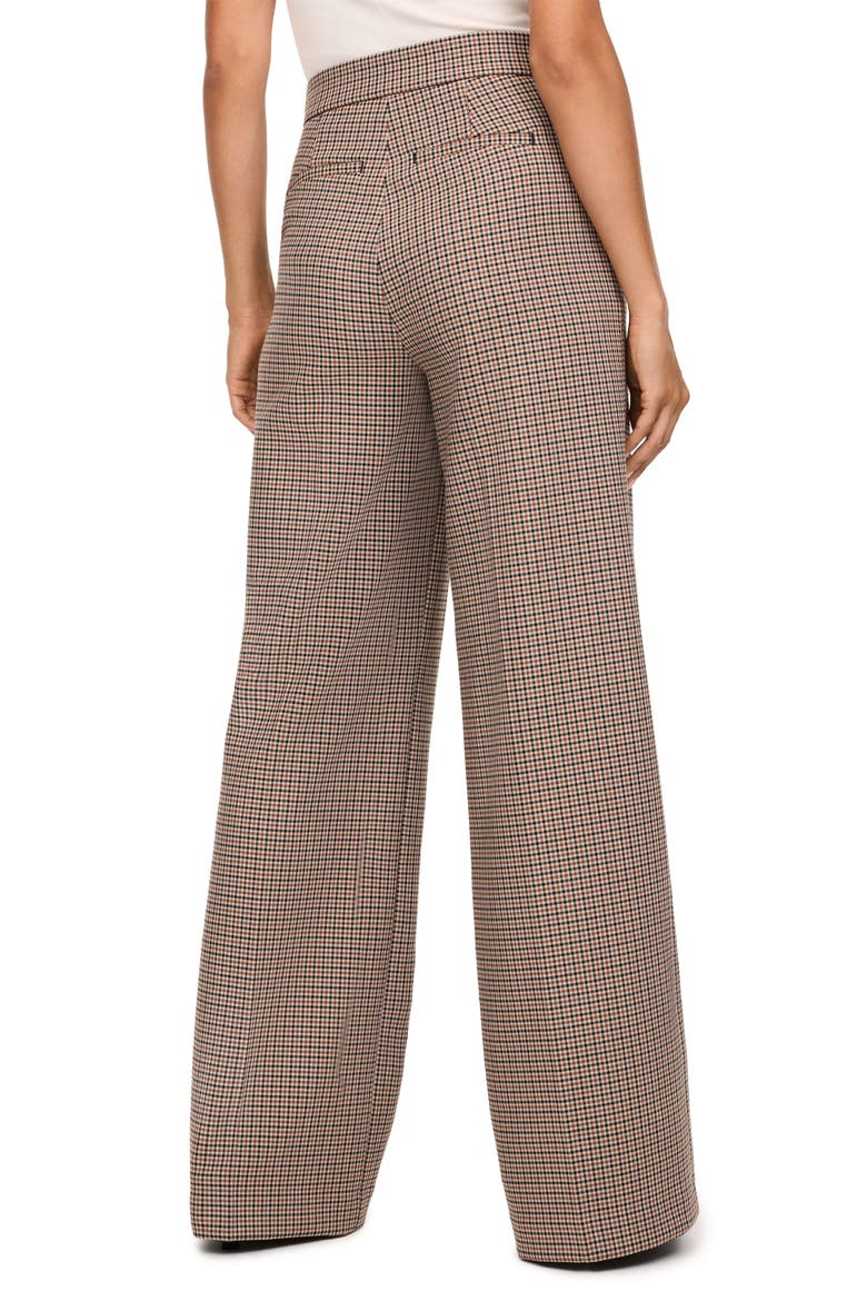 Microcheck Wide Leg Pants, Alternate, color, MINI CHECK