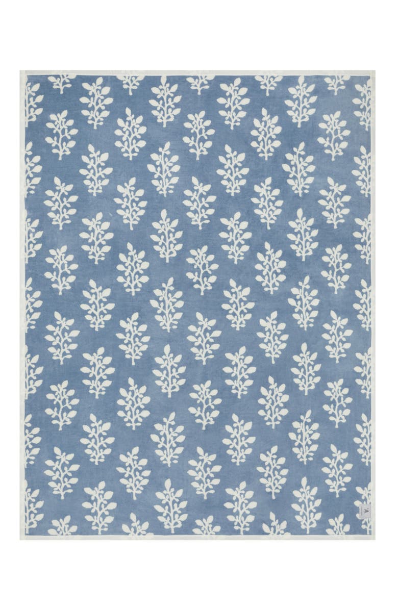 ChappyWrap Garden Gate Throw Blanket, Alternate, color, Blue