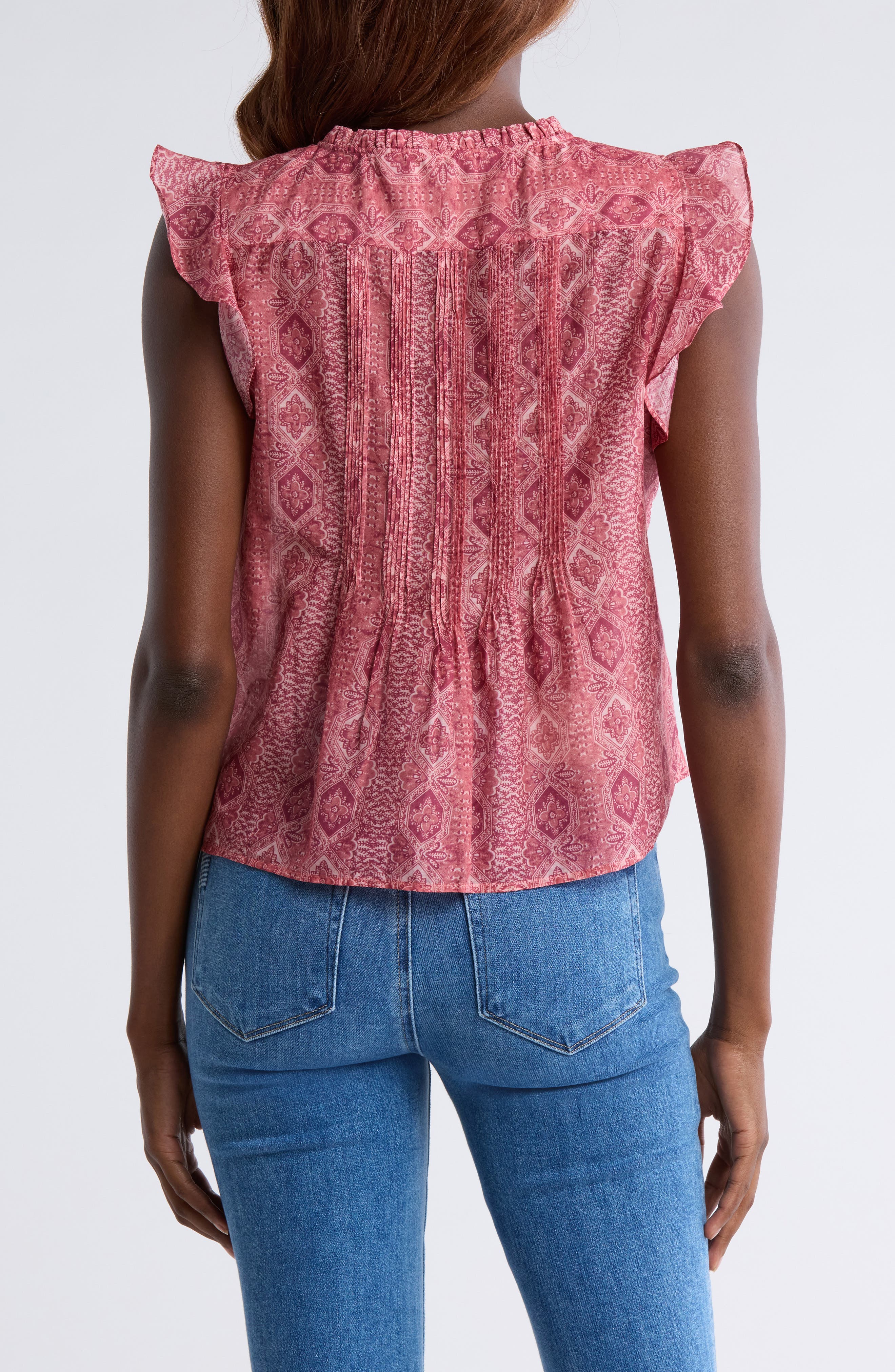 Idris Cotton & Silk Top - image 2
