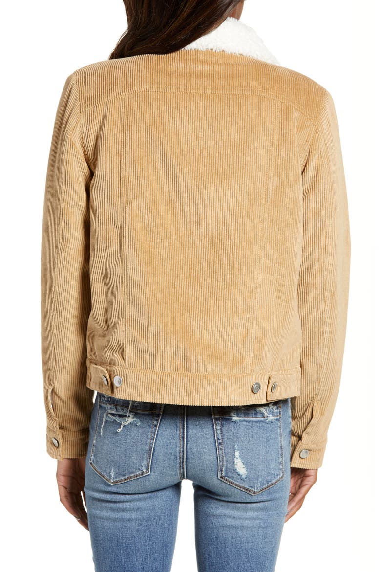 Paddington Fleece Lined Corduroy Jacket, Alternate, color, KHAKI