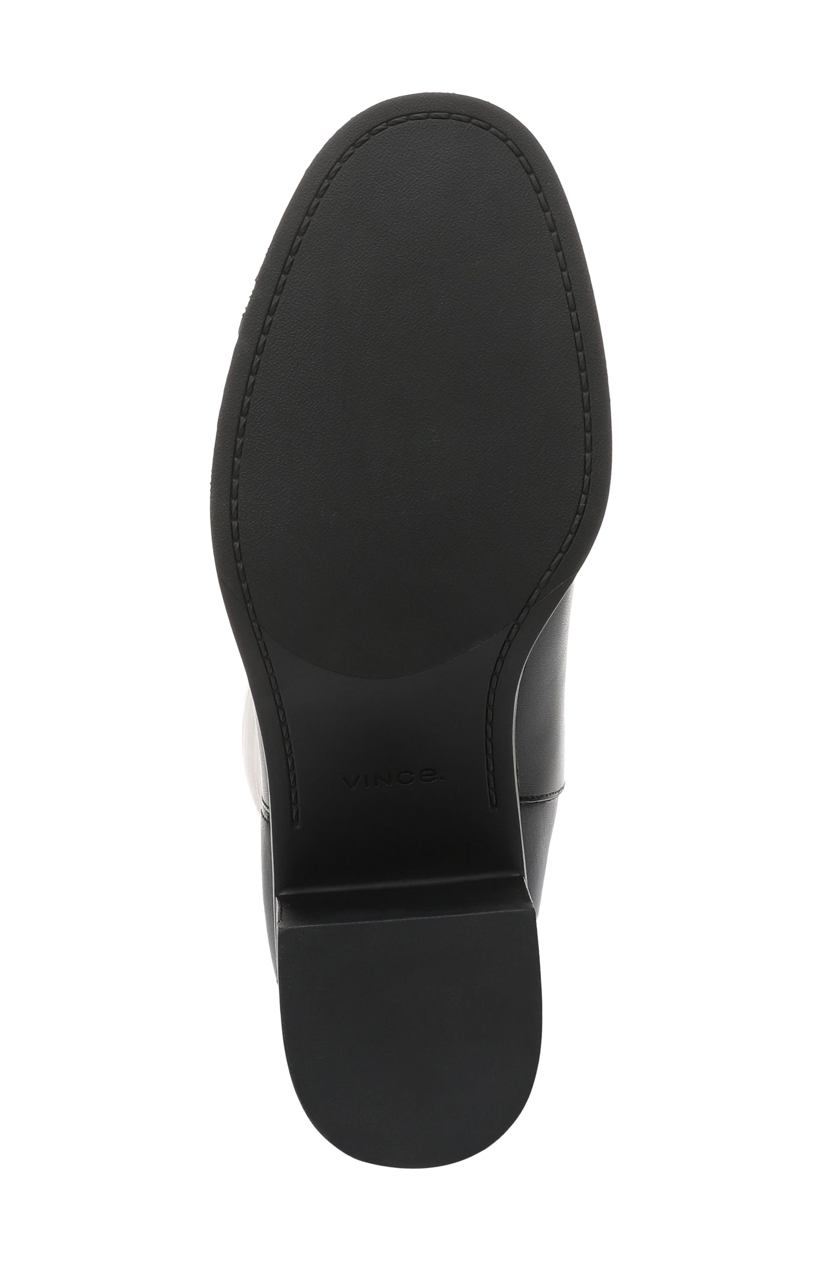 Pace Knee High Leather Boot, Alternate, color, BLACK CALF