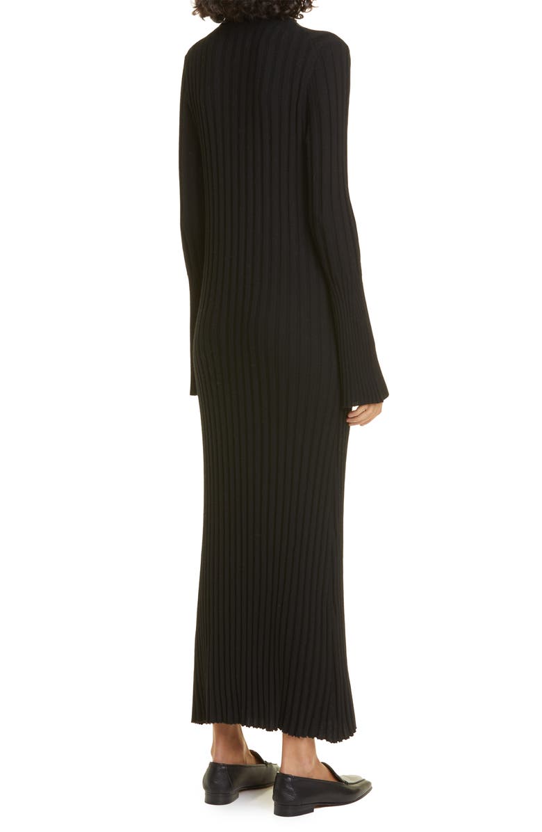 LOULOU DE SAISON Bolga Long Sleeve Merino Wool & Cashmere Blend Rib Sweater Dress, Alternate, color, 