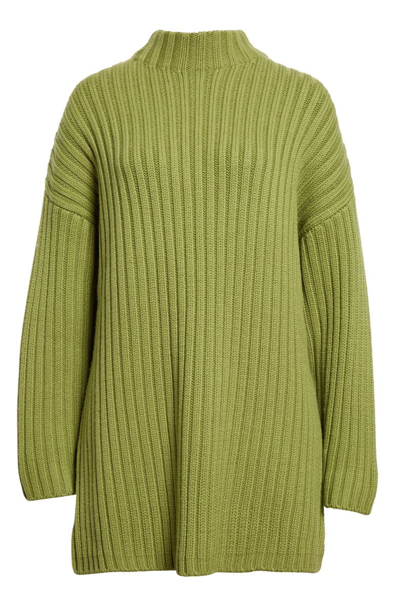 STAUD Linear Rib Merino Wool Sweater, Alternate, color, 