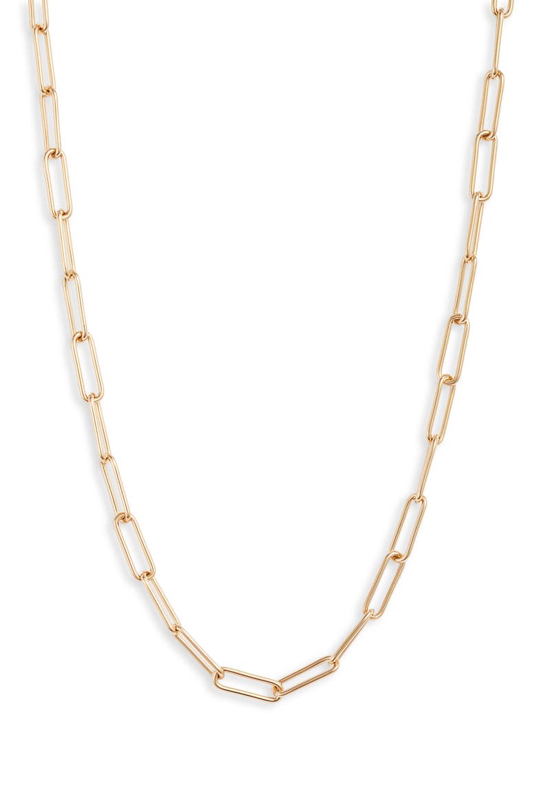 Frankie Chain Necklace, Main, color, GOLD