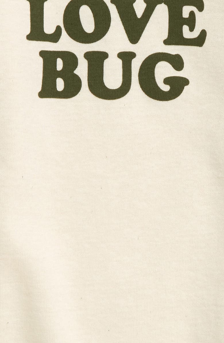 Tenth & Pine Love Bug Organic Cotton Bodysuit, Alternate, color,