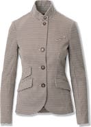 rag & bone Slade Grid Print Cotton Blend Blazer