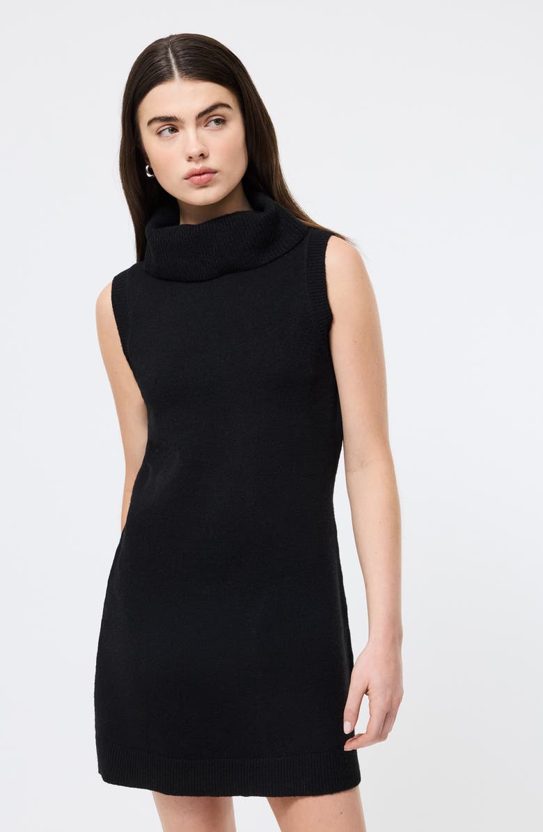 French Connection Vhari Sleeveless Turtleneck Mini Sweater Dress, Alternate, color, 