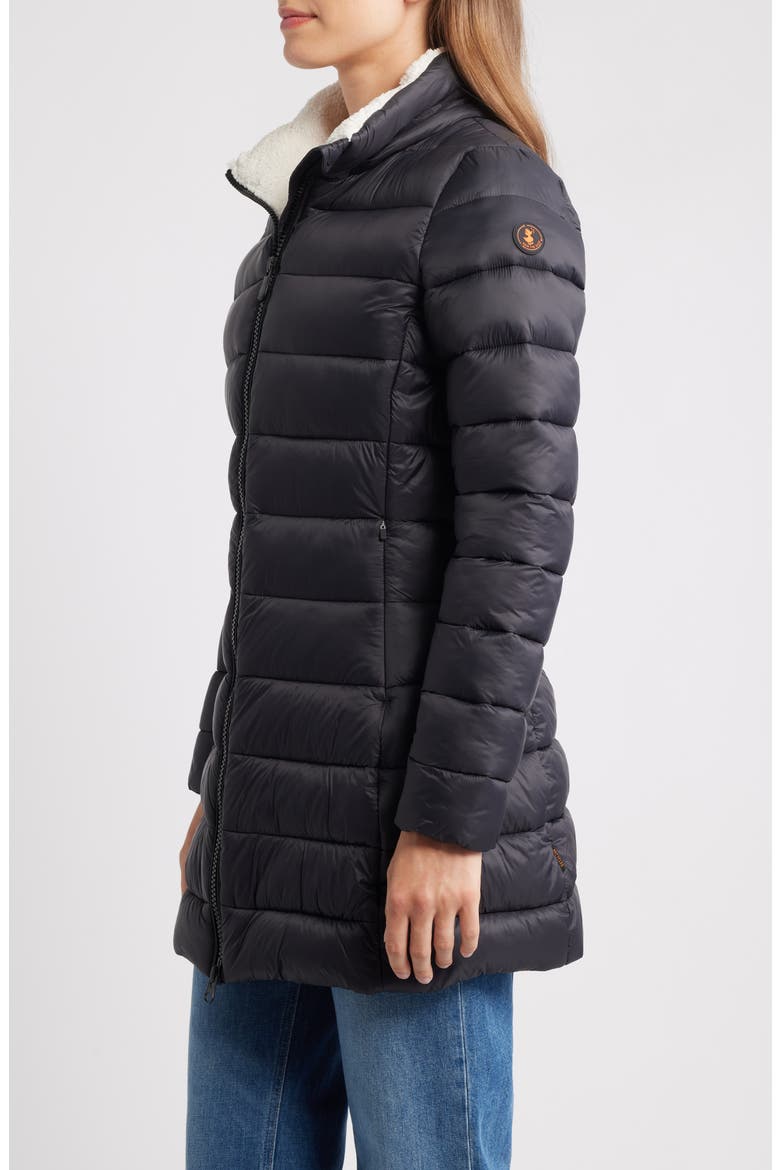 Joanne Quilted Water Repellent Puffer Jacket, Alternate, color, BLACK