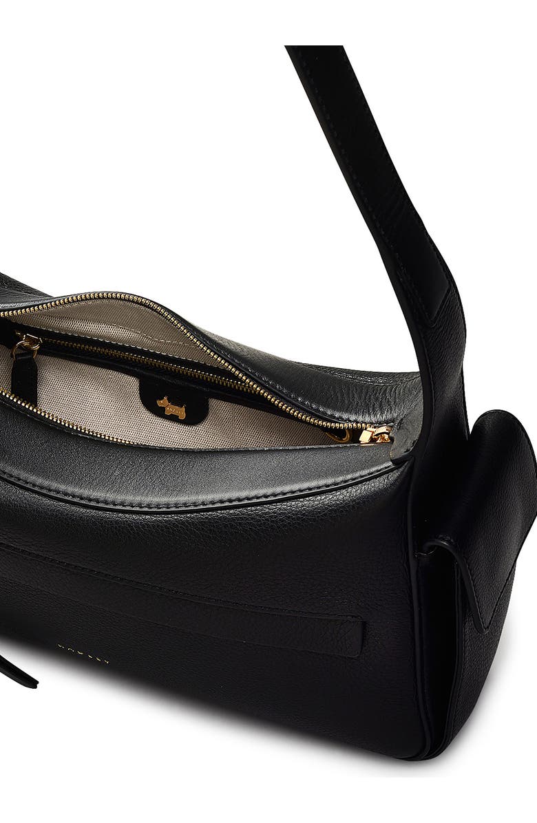 Radley The Fitzrovia Small Zip Top Leather Shoulder Bag, Alternate, color, Black