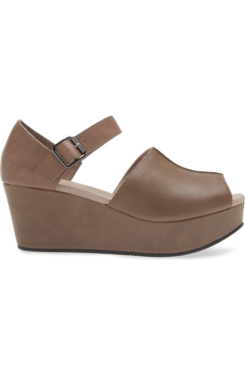 Chocolat Blu Wawa Platform Wedge Sandal, Alternate, color, Grey Leather