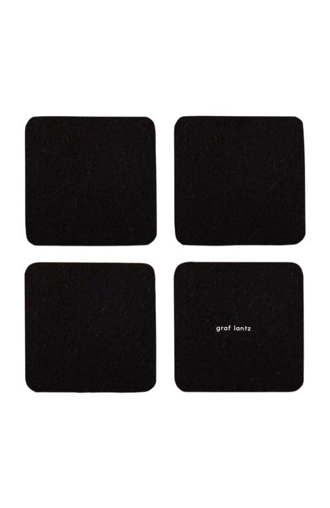 Bierfilzl Merino Wool Square Coaster Multi 4 Pack