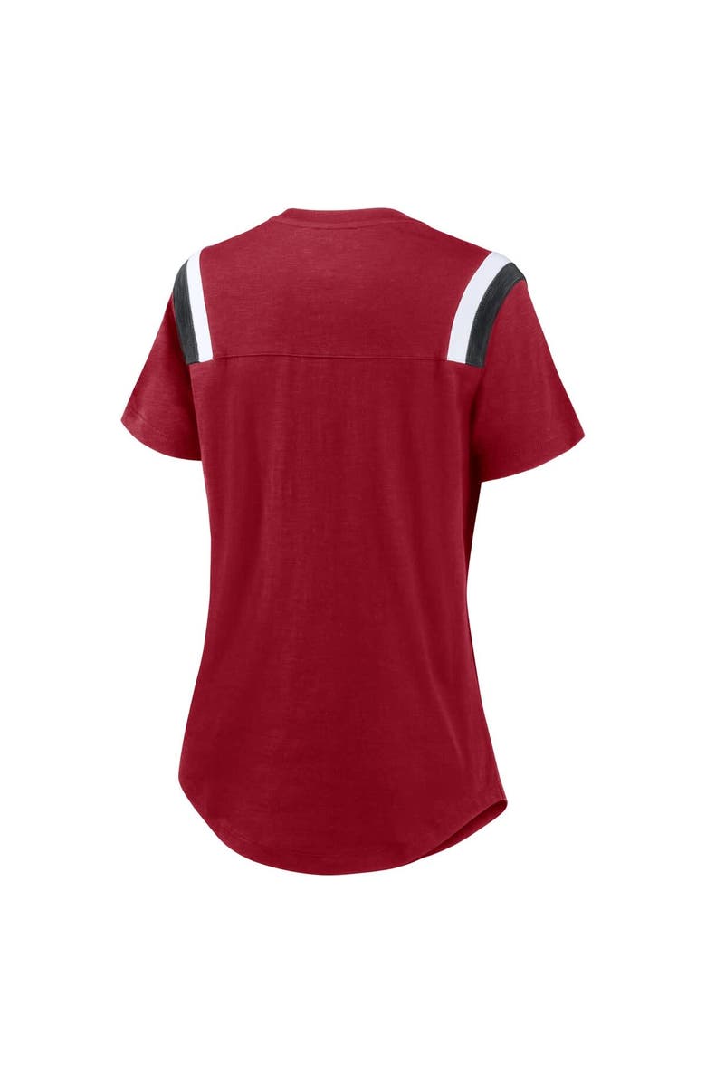 Nike Women's Nike Heather Red Arizona Cardinals Historic Slub Fashion T-Shirt, Alternate, color, Heather Red