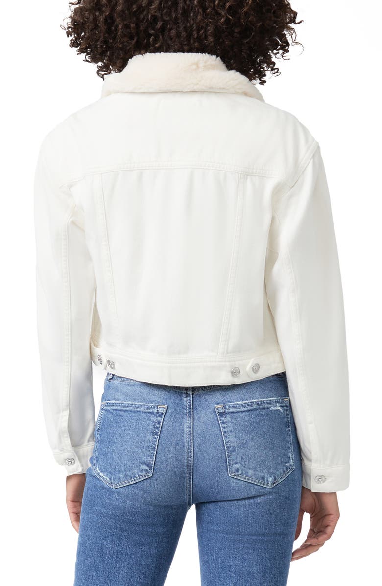 PAIGE Blythe Puff Sleeve Crop Denim Jacket, Alternate, color, 