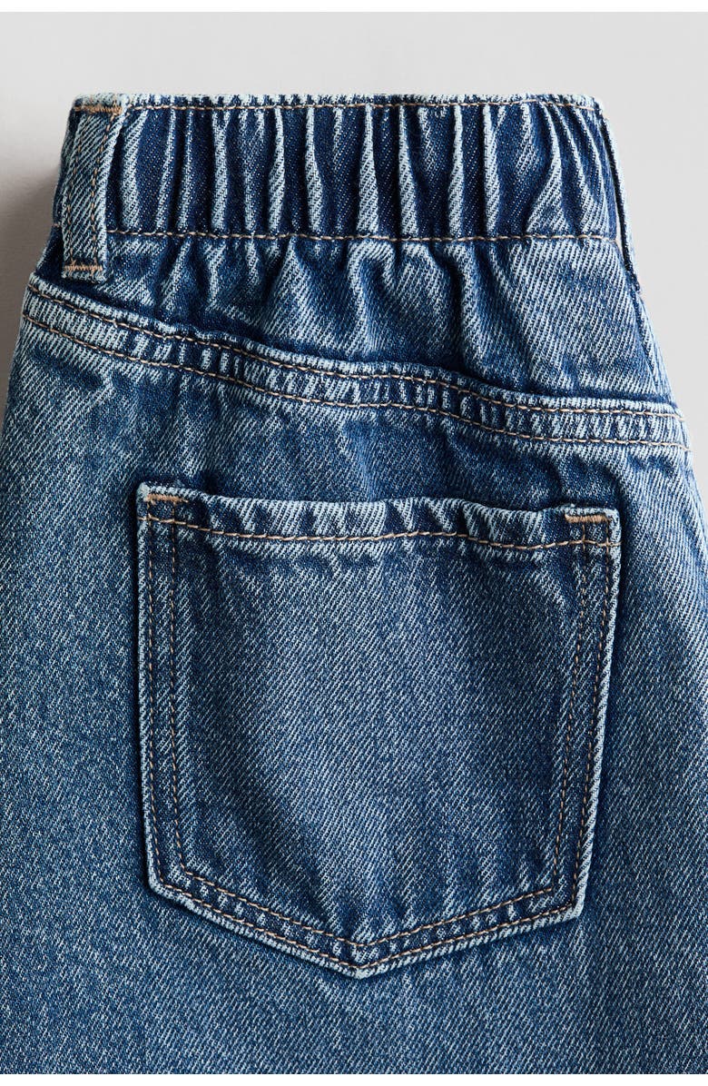 H&M Denim skirt, Alternate, color, Denim Blue