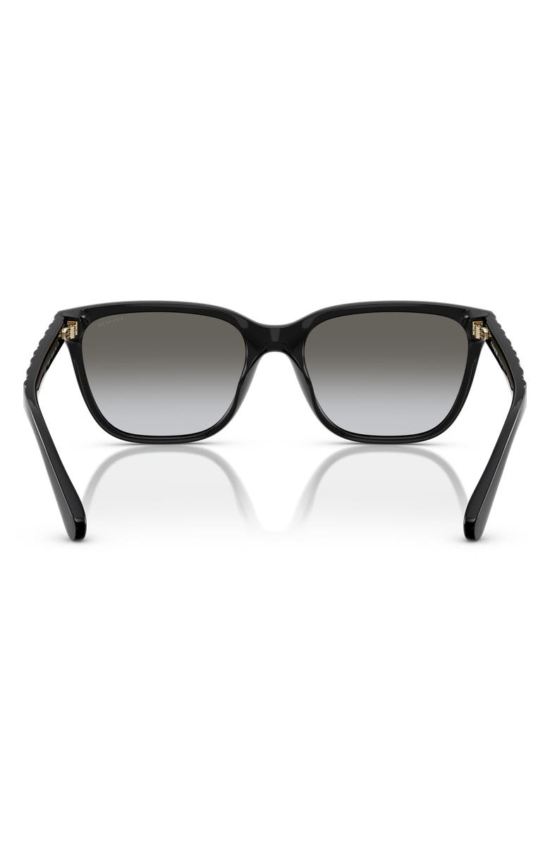 COACH 56mm Square Sunglasses, Alternate, color, Black / Grey Gradient