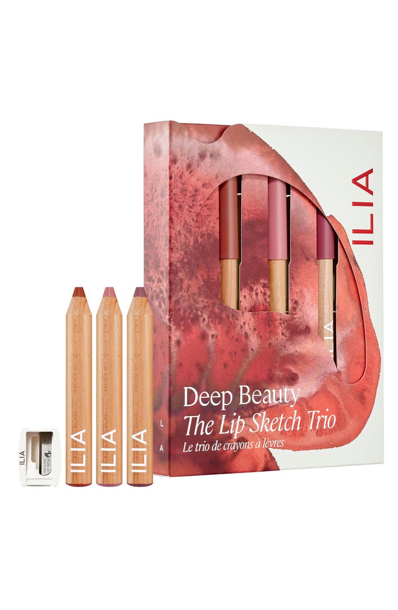 ILIA Deep Beauty Lip Sketch Trio $48 Value, Main, color, 