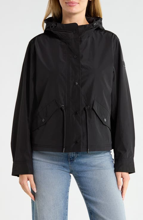 Crop Drawstring Hem Jacket