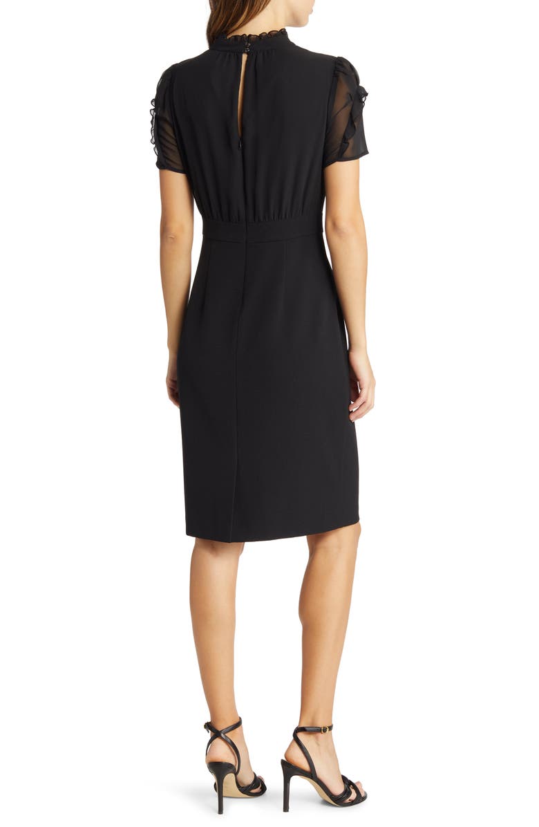 Vince Camuto Chiffon Sleeve Sheath Dress, Alternate, color,