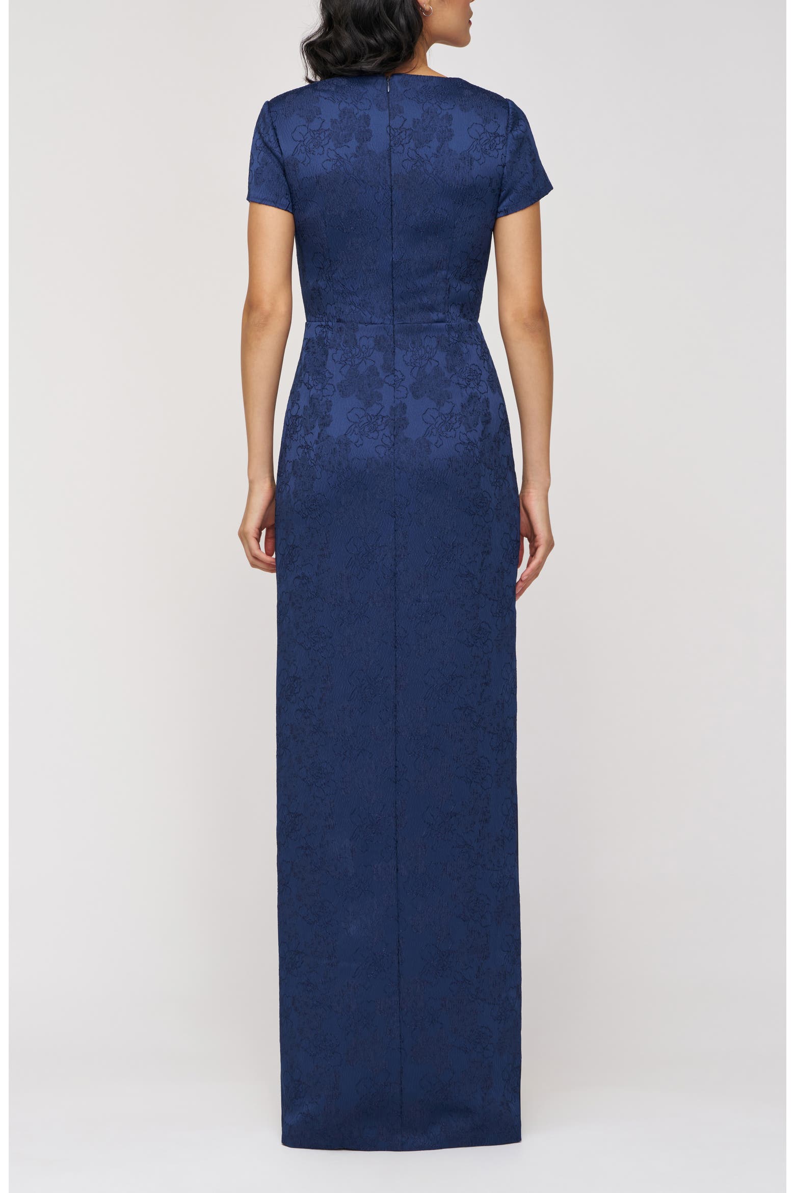 JS Collections Aidy Faux Wrap Column Gown (Women) | Nordstromrack