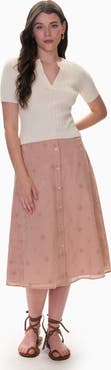 Rebecca Taylor Gabrielle Embroidered Skirt