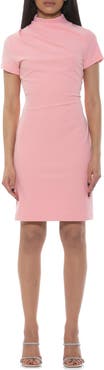 Alexia Admor Sadee Draped Mockneck Sheath Dress