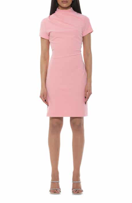 Alexia Admor Sadee Draped Mockneck Sheath Dress