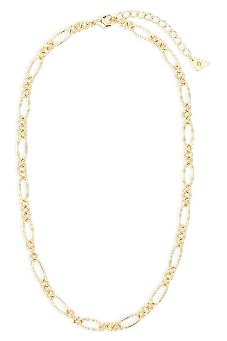 Large Link Necklace, Alternate, color, GOLD